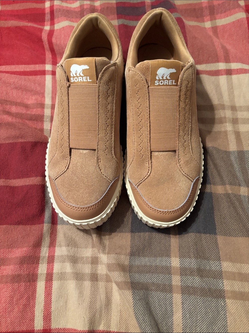 Sorel women’s  Tan Suede Slip-On Loafers